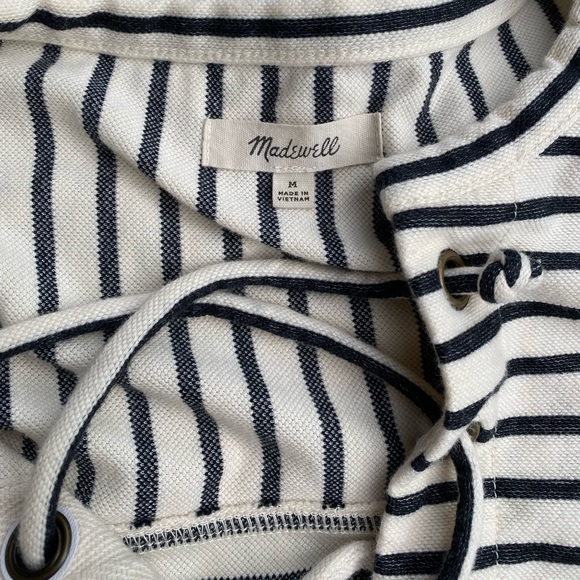 Madewell nautical stripped rope Tee Medium - Coastal grandmother - sailor vibe - Picture 2 of 12